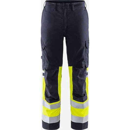 129518 Flamestat Stretch bukse 2162 ATHF, HiVis gul kl 1, Fristads
