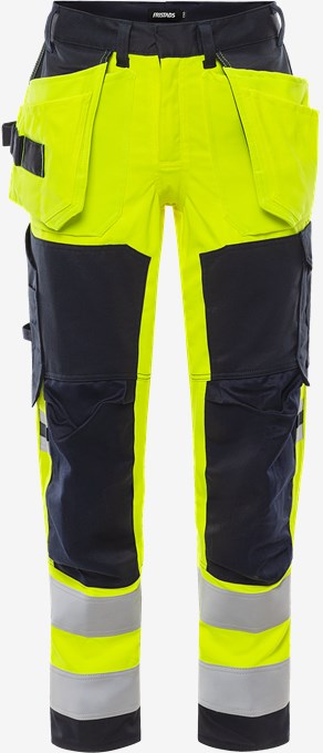 129520 Flamestat Stretch håndverksbukse 2167 ATHF, HiVis gul kl 2, Fristads